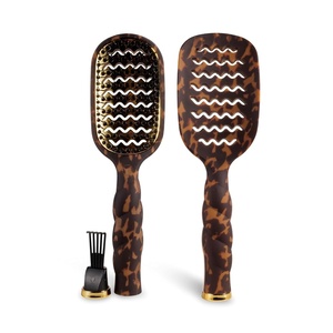 image:imageTELETIES  Vented Hair Brush  For Quicker Smoother Blowouts  Vented Design  HeatConductive Aluminum Plate for Blow Drying  Anti Static Bristles  Removable Cleaner  All Hair Types