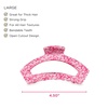 image:imageTELETIES  Large Open Clip  Claw Clips for Women  Strong Grip Bendable Teeth Comfortable Cutout Design  Ideal for Long Thick Curly or Wavy Hair For All Hair Textures Wrapped in RibbonsLarge Open  Wrapped in Ribbons