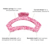 image:imageTELETIES  Large Open Clip  Claw Clips for Women  Strong Grip Bendable Teeth Comfortable Cutout Design  Ideal for Long Thick Curly or Wavy Hair For All Hair Textures Wrapped in RibbonsLarge Open  Wrapped in Ribbons