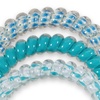 image:imageTELETIES  Small Spiral Hair Coils  For ThinMedium Hair  Ponytail Holder for Women  Phone Cord Hair Ties  Strong Grip No Rip Water Resistant No Crease  Spring  3 pack  Soft SurfSmall  Soft Surf