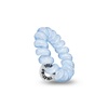 image:imageTeleties  Washed Denim Tiny Spiral Hair Coils  5 Pack  Blue  Ponytail Holder Hair Ties for Women and Kids  Strong Grip No Rip Water Resistant No Crease Hair Tie Coils