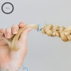 image:imageTeleties  Washed Denim Tiny Spiral Hair Coils  5 Pack  Blue  Ponytail Holder Hair Ties for Women and Kids  Strong Grip No Rip Water Resistant No Crease Hair Tie Coils