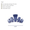 image:imageTELETIES  Classic Tiny Hair Clip  Spring Collection  Hair Claw Clips for Women  Strong Grip Bendable Teeth Curved Design  For All Hair Types and Textures  Hampton BayHampton Bay