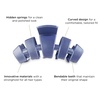 image:imageTELETIES  Classic Tiny Hair Clip  Spring Collection  Hair Claw Clips for Women  Strong Grip Bendable Teeth Curved Design  For All Hair Types and Textures  Hampton BayHampton Bay