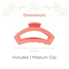 image:imageTELETIES  Open Medium Hair Clip  For Thin to MediumThick Hair  Claw Clips for Women  Strong Grip Bendable Teeth Comfortable Curved Design  For All Textures  Spring  Blue LagoonDreamsicle  Medium