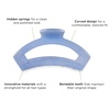image:imageTELETIES  Open Medium Hair Clip  For Thin to MediumThick Hair  Claw Clips for Women  Strong Grip Bendable Teeth Comfortable Curved Design  For All Textures  Spring  Blue LagoonBlue Lagoon  Medium