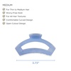 image:imageTELETIES  Open Medium Hair Clip  For Thin to MediumThick Hair  Claw Clips for Women  Strong Grip Bendable Teeth Comfortable Curved Design  For All Textures  Spring  Blue LagoonBlue Lagoon  Medium