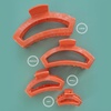 image:imageTELETIES  Open Medium Hair Clip  For Thin to MediumThick Hair  Claw Clips for Women  Strong Grip Bendable Teeth Comfortable Curved Design  For All Textures  Spring  Blue LagoonDreamsicle  Medium