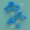 image:imageTELETIES  Open Medium Hair Clip  For Thin to MediumThick Hair  Claw Clips for Women  Strong Grip Bendable Teeth Comfortable Curved Design  For All Textures  Spring  Blue LagoonBlue Lagoon  Medium