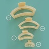image:imageTELETIES  Open Medium Hair Clip  For Thin to MediumThick Hair  Claw Clips for Women  Strong Grip Bendable Teeth Comfortable Curved Design  For All Textures  Spring  Blue LagoonSoft Surf  Medium