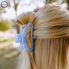 image:imageTELETIES  Open Medium Hair Clip  For Thin to MediumThick Hair  Claw Clips for Women  Strong Grip Bendable Teeth Comfortable Curved Design  For All Textures  Spring  Blue LagoonBlue Lagoon  Medium