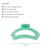 image:imageTELETIES  Open Medium Hair Clip  For Thin to MediumThick Hair  Claw Clips for Women  Strong Grip Bendable Teeth Comfortable Curved Design  For All Textures  Spring  Blue LagoonSpring Splash  Medium