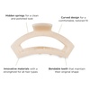 image:imageTELETIES  Open Medium Hair Clip  For Thin to MediumThick Hair  Claw Clips for Women  Strong Grip Bendable Teeth Comfortable Curved Design  For All Textures  Spring  Blue LagoonSoft Surf  Medium