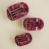 image:imageTELETIES  Medium Flat Round Hair Clip  For Medium Hair  MulberryMedium  Garden Glam