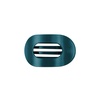 image:imageTELETIES  Medium Flat Round Hair Clip  For Medium Hair  MulberryMedium  Teal With It