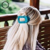 image:imageTELETIES  Medium Flat Round Hair Clip  For Medium Hair  MulberryMedium  Teal With It