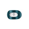 image:imageTELETIES  Medium Flat Round Hair Clip  For Medium Hair  MulberryMedium  Teal With It