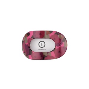 image:imageTELETIES  Medium Flat Round Hair Clip  For Medium Hair  MulberryMedium  Garden Glam