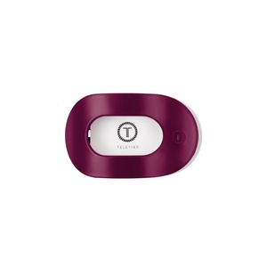 image:imageTELETIES  Medium Flat Round Hair Clip  For Medium Hair  MulberryMedium  Mulberry