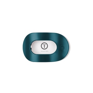 image:imageTELETIES  Medium Flat Round Hair Clip  For Medium Hair  MulberryMedium  Teal With It