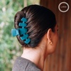 image:imageTELETIES  Large Classic Hair Clip  For Thick Hair  MulberryLarge  Teal With It