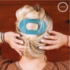 image:imageTELETIES  Large Flat Round Hair Clip  For Thick Hair  Garden GlamLarge  Teal With It