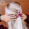 image:imageTELETIES  Medium Classic Hair Clip  For Medium Hair  Garden GlamMedium  Garden Glam