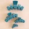 image:imageTELETIES  Medium Classic Hair Clip  For Medium Hair  Garden GlamMedium  Teal With It