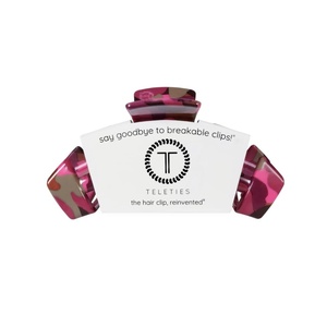 image:imageTELETIES  Large Classic Hair Clip  For Thick Hair  MulberryLarge  Garden Glam