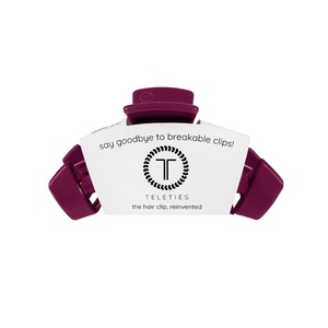 image:imageTELETIES  Large Classic Hair Clip  For Thick Hair  MulberryLarge  Mulberry