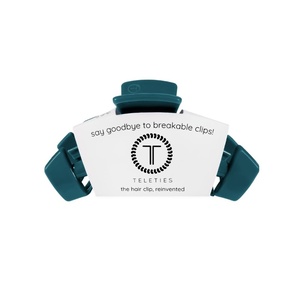 image:imageTELETIES  Large Classic Hair Clip  For Thick Hair  MulberryLarge  Teal With It