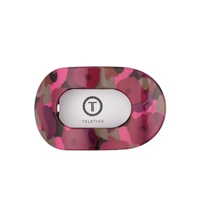 image:imageTELETIES  Large Flat Round Hair Clip  For Thick Hair  Garden GlamLarge  Garden Glam
