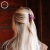 image:imageTELETIES  Small Classic Hair Clip  For Short or Thin Hair  Teal With ItSmall  Mulberry