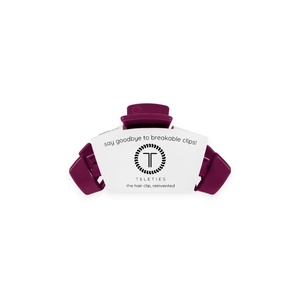 image:imageTELETIES  Small Classic Hair Clip  For Short or Thin Hair  Teal With ItSmall  Mulberry