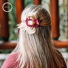 image:imageTELETIES  Small Flat Round Hair Clip  For Thin amp Fine Hair  Garden GlamSmall  Garden Glam
