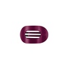 image:imageTELETIES  Small Flat Round Hair Clip  For Thin amp Fine Hair  Garden GlamSmall  Mulberry