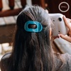 image:imageTELETIES  Small Flat Round Hair Clip  For Thin amp Fine Hair  Garden GlamSmall  Teal With It