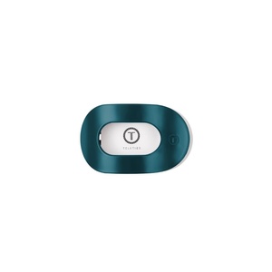 image:imageTELETIES  Small Flat Round Hair Clip  For Thin amp Fine Hair  Garden GlamSmall  Teal With It