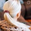image:imageTELETIES  Mixed Spiral Hair Coils  Small  Large 5Pack  Mossy MomentsLarge  Merlot after Midnight