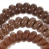 image:imageTELETIES  Mixed Spiral Hair Coils  Small  Large 5Pack  Mossy MomentsLarge  Morning Brew