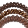 image:imageTELETIES  Mixed Spiral Hair Coils  Small  Large 5Pack  Mossy MomentsSmall  Morning Brew