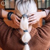 image:imageTELETIES  Mixed Spiral Hair Coils  Small  Large 5Pack  Mossy MomentsSmall  Twilight Tones