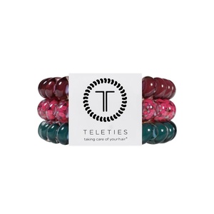 image:imageTELETIES  Mixed Spiral Hair Coils  Small  Large 5Pack  Mossy MomentsLarge  Harvest Hues