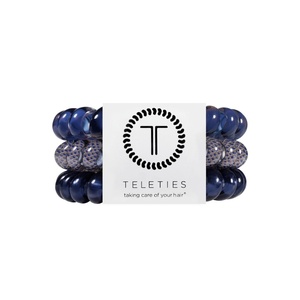 image:imageTELETIES  Mixed Spiral Hair Coils  Small  Large 5Pack  Mossy MomentsLarge  Twilight Tones