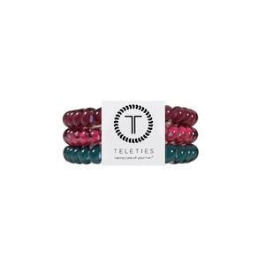 image:imageTELETIES  Mixed Spiral Hair Coils  Small  Large 5Pack  Mossy MomentsSmall  Harvest Hues