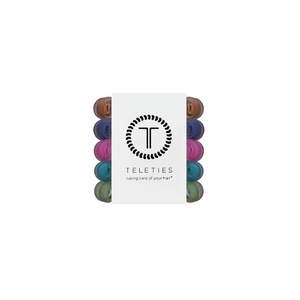 image:imageTELETIES  Mixed Spiral Hair Coils  Small  Large 5Pack  Mossy MomentsTiny  Sweater Swatches